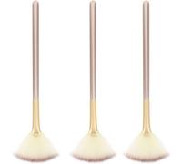 3 cepillos de abanico para tratamientos faciales, cepillos aplicadores de abanicos faciales suaves, cepillo multiusos para mascarilla, barro, crema, maquillaje, esteticista