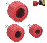 3 cepillos limpiadores de tuberías de cobre para taladro/destornillador, herramientas de fontanería de 15 mm, 22 mm, 28 mm, broca hexagonal, cepillo de limpieza exterior de fontanero de tamaño