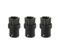 3 cepillos redondos de repuesto para limpiador de vapor Karcher SC1 SC2 SC3 SC4 SC5 SC7 - Boquilla de alambre de acero para limpieza profunda