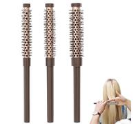3 cepillos redondos pequeños, redondos para secador, mini cepillos redondos, cepillo redondo pequeño para secador de pelo suave y voluminoso, cepillo de pelo para un peinado rápido, para hombre y