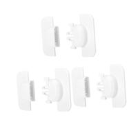 3 cerraduras de seguridad multiusos cuadradas autoadhesivas para armarios, refrigeradores, fáciles de instalar, evitan los dedos atrapados, color