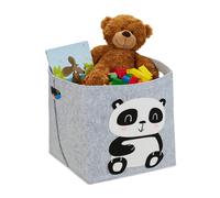 3 cestas almacenaje infantil Caja fieltro Organizador juguetes panda Cesta bebé