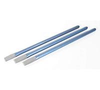 3 cinceles planos para piedra RennSTEIG, octogonal, 250 x 10 x 12 mm