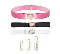 3 Cinturones De Corazón Con Hebillas De Cintura Para Niños Y Niñas