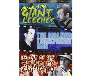 3 Classic Horrors Of The Silver Screen - Vol. 7 - Attack Of The Giant Leeches / The Amazing Transparent Man / Revolt Of The Zombies [DVD] [Reino Unido]