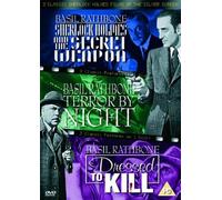 3 Classic Sherlock Holmes Films Of The Silver Screen - Vol. 1 - Sherlock Holmes And The Secret Weapon / Terror By Night / Dressed To Kill [DVD] [Reino Unido]