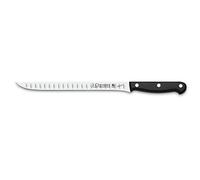 3 Claveles 1114 - Cuchillo Profesional en Acero Inoxidable Molibdeno Vanadio de Alta Calidad, Gama UNIBLOCK, Jamonero Alveolado, Medida 30 cm 12''