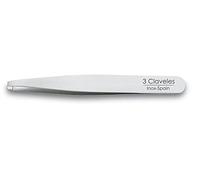 3 CLAVELES PINZA DEPILAR ESTRECHA RECTA 105MM INOX