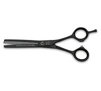 3 Claveles 12497 Tijera Peluquería para Esculpir, Titanium de 5.5", Cranberry