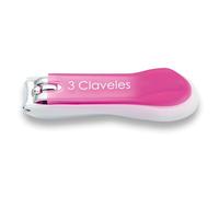 3 Claveles - Cortaúñas Recoge Uñas 8 cm, rosa, buen agarre, cortar uñas de pies y manos