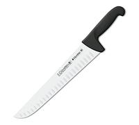 3 Claveles Cuchillo Carnicero Alveolado Proflex, Acero Inoxidable, Negro, 30 cm-12"