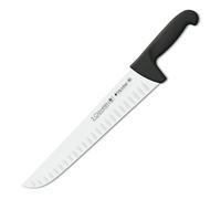 3 Claveles Cuchillo carnicero Proflex alveolado, acero inoxidable, negro, 30 cm (12")