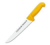 3 Claveles Cuchillo Carnicero Estrecho Proflex, Acero Inoxidable, Amarillo, 26 cm-10.5"
