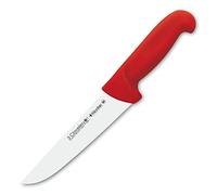 3 Claveles Cuchillo Carnicero Proflex, Acero Inoxidable, Rojo, 18 cm-7"
