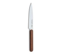 3 Claveles CUCHILLO COCINA DE ACERO INOXIDABLE OSLO CON MANGO DE MADERA DE NOGAL 13 cm - 5" E 3C ESTAMPADO.