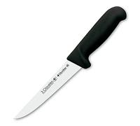 3 Claveles Cuchillo Deshuesar Ancho Proflex, Acero Inoxidable, Negro, 18 cm-7"