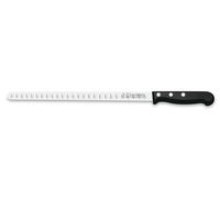 3 Claveles POM - Cuchillo Jamonero Alveolado Profesional 29 cm Acero Inoxidable Blister