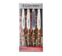 3 CLAVELES cuchillos chuleteros, Madera, 11,5 cm
