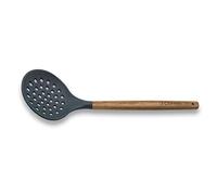 3 Claveles Espumadera Silicona Mango Madera 3C, 33 cm