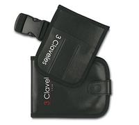 3 Claveles - Estuche de Peluquería negro para guardar tijeras y navaja peluquería