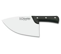 3 Claveles Hachuela Chuletero, Acero Inoxidable, Multicolor, 23.1 cm