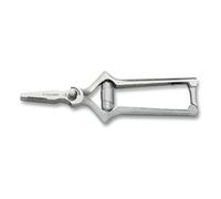 3 Claveles INOX 7" E 3C Masticador Recto de 7 Pulgadas, Acero Inoxidable, Gris, 18 cm