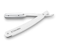 3 Claveles Navaja de hoja intercambiable con cierre de seguridad blanca- 12663