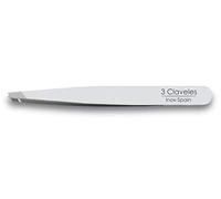 3 CLAVELES PINZA DEPILAR ESTRECHA SESGADA 105MM INOX