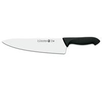 3 Claveles Proflex - Cuchillo cocinero 25 cm, acero inoxidable, negro