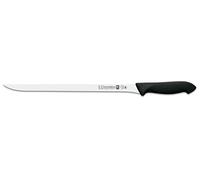 3 CLAVELES Cuchillo JAMONERO Proflex Negro 30 cm-12" D 3C, Acero Inoxidable