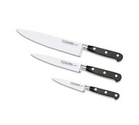 3 Claveles Set de Cuchillos de Cocina Forjados, Acero Inoxidable, Plata