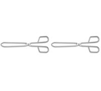 3 Claveles Tenacilla para Carne, Acero Inoxidable, Gris, 25 cm (687) (Paquete de 2)