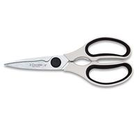 3 Claveles Tijeras de cocina multiusos desmontables 20 cm filo microdentado con descapsulador blancas
