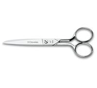 3 Claveles - Tijera Costura Various Usos, Niquelada, 15 cm (6")