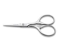 3 Claveles Tijera de Bordar Cuerno de la Abundancia, 3.5", Acero Carbono, Gris, 9 cm (4")