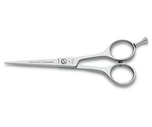 3 Claveles - Tijera De Corte para Barbería de 6" micordentada acero inoxidable para cortar cabello