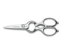 3 Claveles Tijeras Cocina Multiusos, Acero Inoxidable-(20cm-8"), Brillo-Desmontable