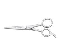 3 Claveles Ultra - Tijera de Peluquería de corte de 5,5", filo microdentado, tijera peluquero acero inox. dedales simétricos, con apoyadedos