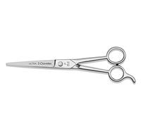 3 Claveles Ultra - Tijeras Para El Cabello De Corte (7"), Acero Inox, Filo Microdentando, Peluquero, color Brillo