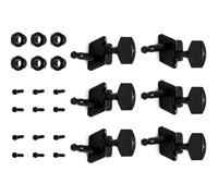 3 clavijas de afinación de guitarra eléctrica izquierda/3 derecha, medio cerradas, cabezales de metal para guitarra Les Paul LP SG ES