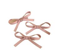 3 clips de encaje de una palabra, bonitas cintas de ambiente femenino, pinzas trenzadas con lazo pequeño, pinzas para el pelo de princesa (A)