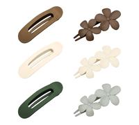 3 Clips De Palabra, 3 Clips De Flores, Horquilla Simple Y Versátil, Tocado De Decoración De Cabello Trenzado, Accesorios Fijos Para El Peinado.