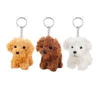 3 Coles De Cachorro De Peluche, Lindos Coles, Coles Creativos De Dibujos Animados, Juguetes para Niños, Coles Decorativos