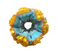 3. Coleteros de encaje lavables con volantes, elásticos, multicapa, accesorios elegantes para uso diario y fiestas, bandas elásticas para el pelo multicolor