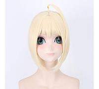 3 colores Anime peluca Saber Arturia Pendragon Cosplay peluca Fate Stay Night disfraz peluca fiesta de Halloween pelucas de actuación Dm013 2