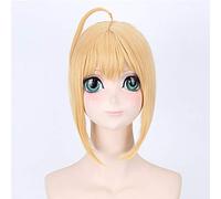 3 colores de alta calidad de la peluca del anime Saber Arturia Pendragon Cosplay peluca Fate stay night disfraz peluca fiesta de Halloween rendimiento pelucas DM013 1