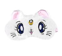 3 Colores de Dibujos Animados Máscara de Ojos Cubierta Dormir Ronquidos Sombra de Ojos Lindo Gatito Viaje Siesta Descanso Parche, Calma Relaja Tus Ojos, Hidrata la Piel de los Ojos, Mejora el(blanco)