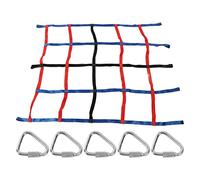 3 Colores Neta de Escalada para niños Poliéster de Alta Resistencia Equipo de recreo al Aire Libre 661 LB Códing de Carga 6.1x4.8 pies Niños de Carga de Escalada para Casas de