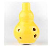 3 colores Ocarina 6 agujeros Ocarina Alto C tono principiante Ocarina enseñanza colgante de cerámica (Color : Yellow)