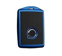 【3 Colores】 Z.MYUKI XC60 S60 V60 Funda para Llave con Llavero para Volvo XC60 2018-2022 2023 Accesorios Originales (Azul)